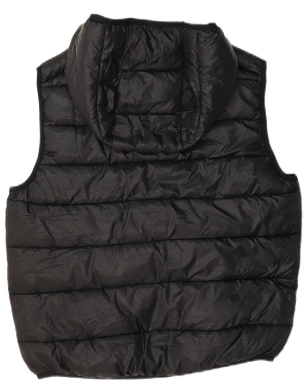 Champion Gilet rembourré à capuche pour garçon 13-14 ans XL Noir Polyester