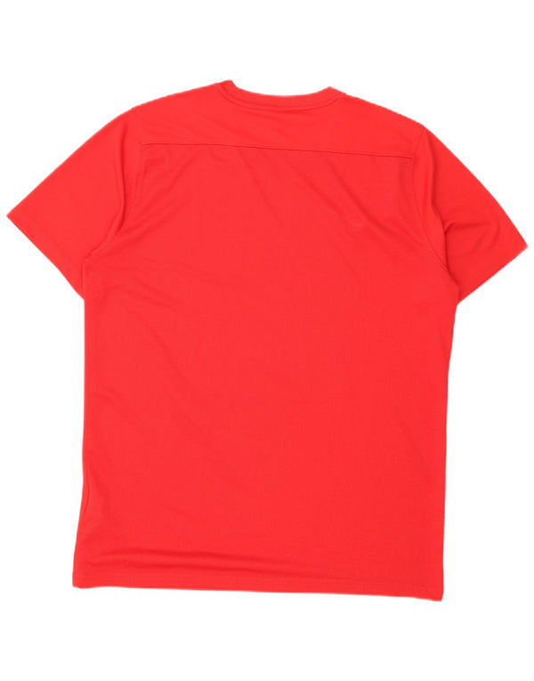 Nike Hommes Dri Fit T-Shirt Haut Rouge Moyen Polyester