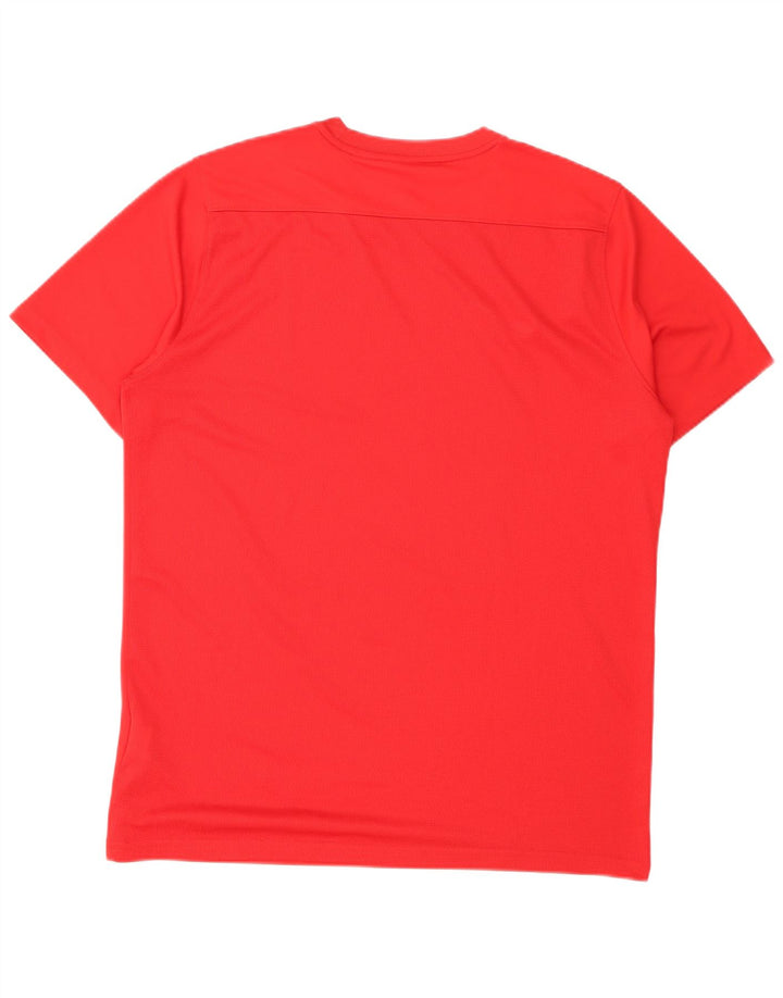Nike Hommes Dri Fit T-Shirt Haut Rouge Moyen Polyester