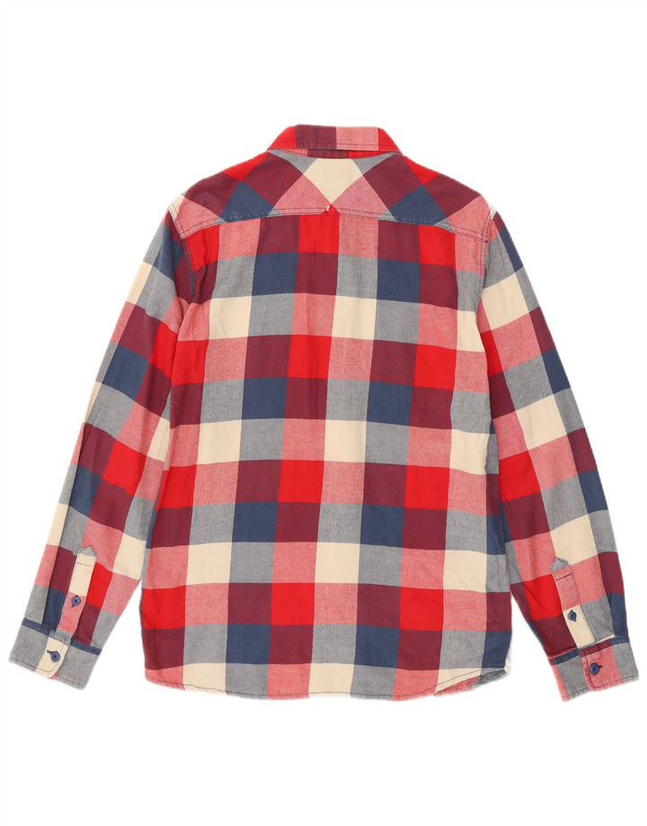 Vans Chemise en flanelle pour homme à carreaux rouges moyens