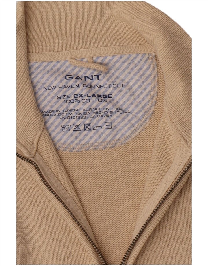 Gant Cardigan Homme Pull 2XL Beige Coton
