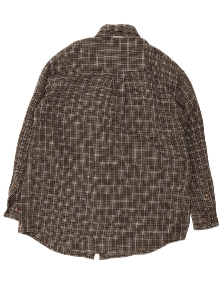 Timberland Chemise en flanelle XS pour homme en coton à carreaux kaki