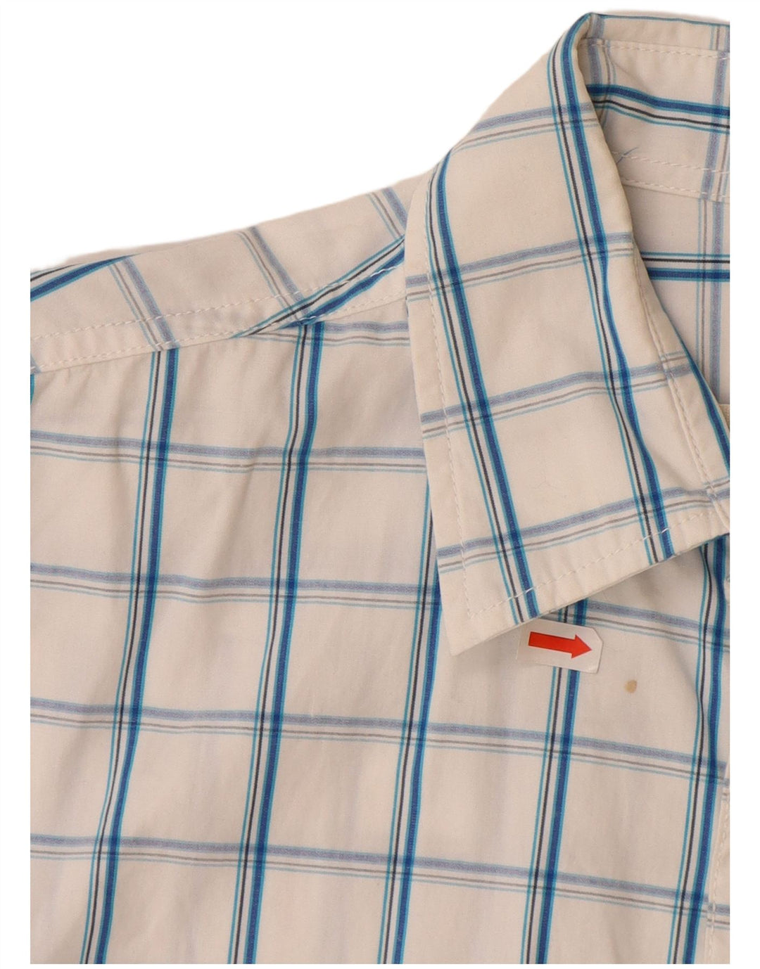 HOLLISTER Chemise à manches courtes pour garçon 15-16 ans 2XL Carreaux blancs