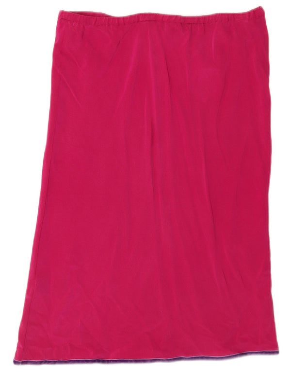 Jupe droite Boden pour femme UK 10 Small W32 Soie rose