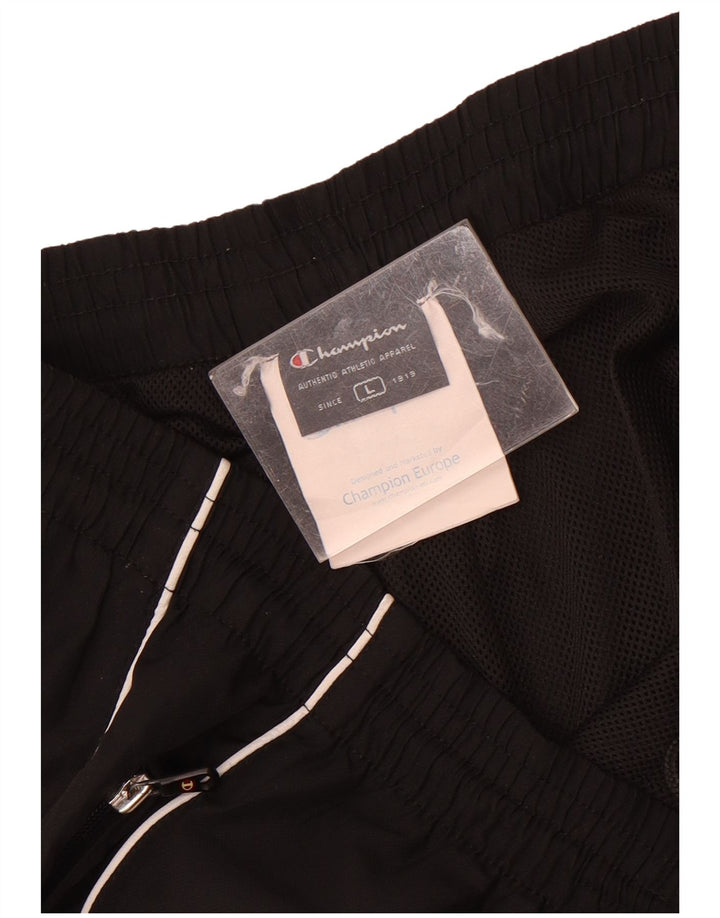 Champion Pantalon de survêtement pour homme Joggers Large Noir Polyester