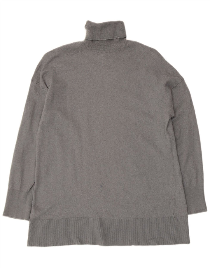 Massimo Dutti Pull col roulé pour femme UK 12 Gris moyen