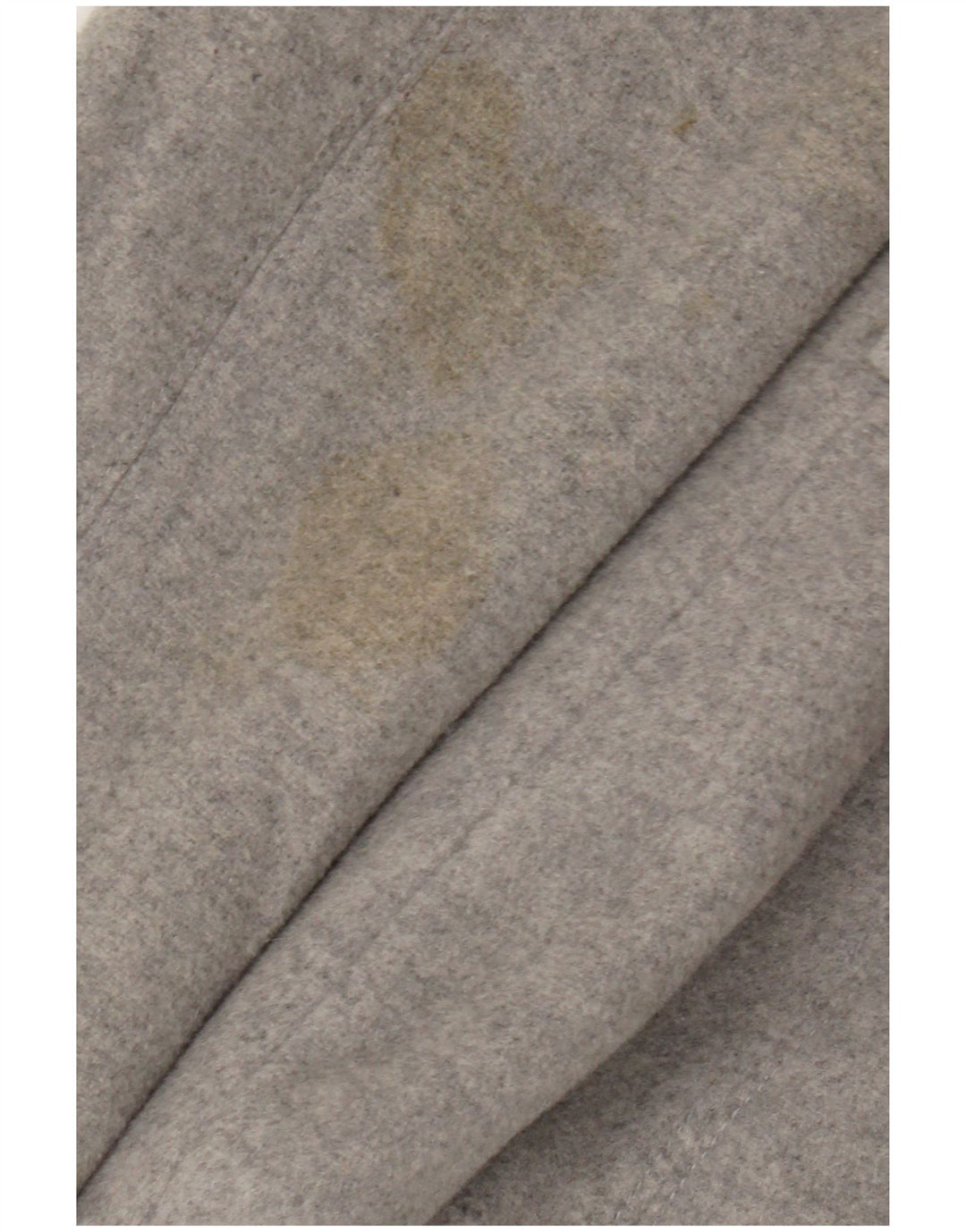 Zara Womens Caban à capuche UK 10 Petite laine grise