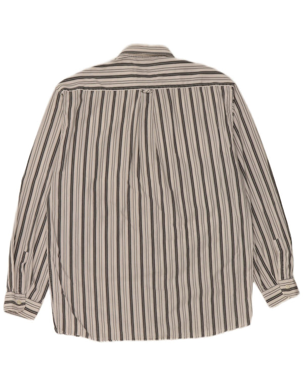 Chemise Homme Vintage Grande Rayée Blanche