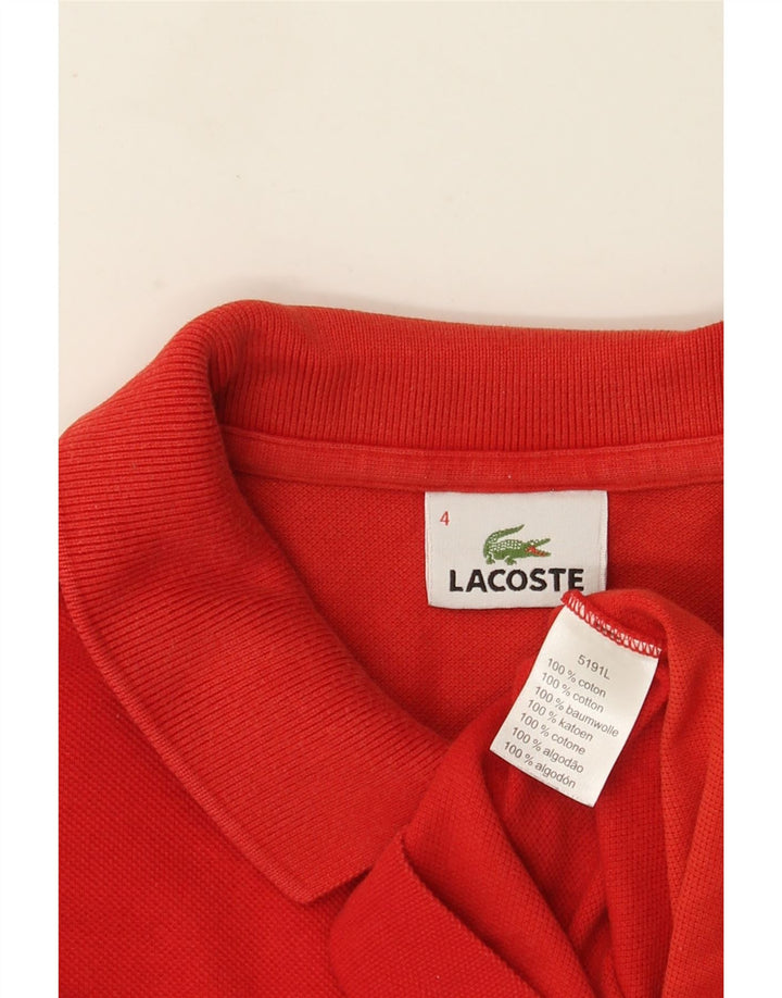 Lacoste Polo Homme Taille 4 Coton Rouge Moyen
