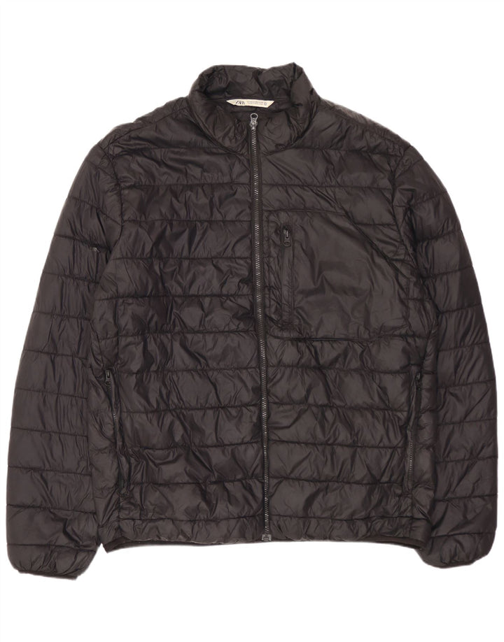 ZARA Veste matelassée homme UK 44 2XL Nylon noir