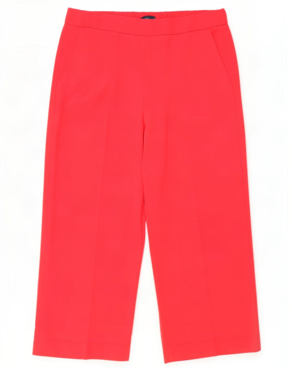 Marks & Spencer Pantalon décontracté taille haute pour femme UK 20 2XL W40 L28 Rouge