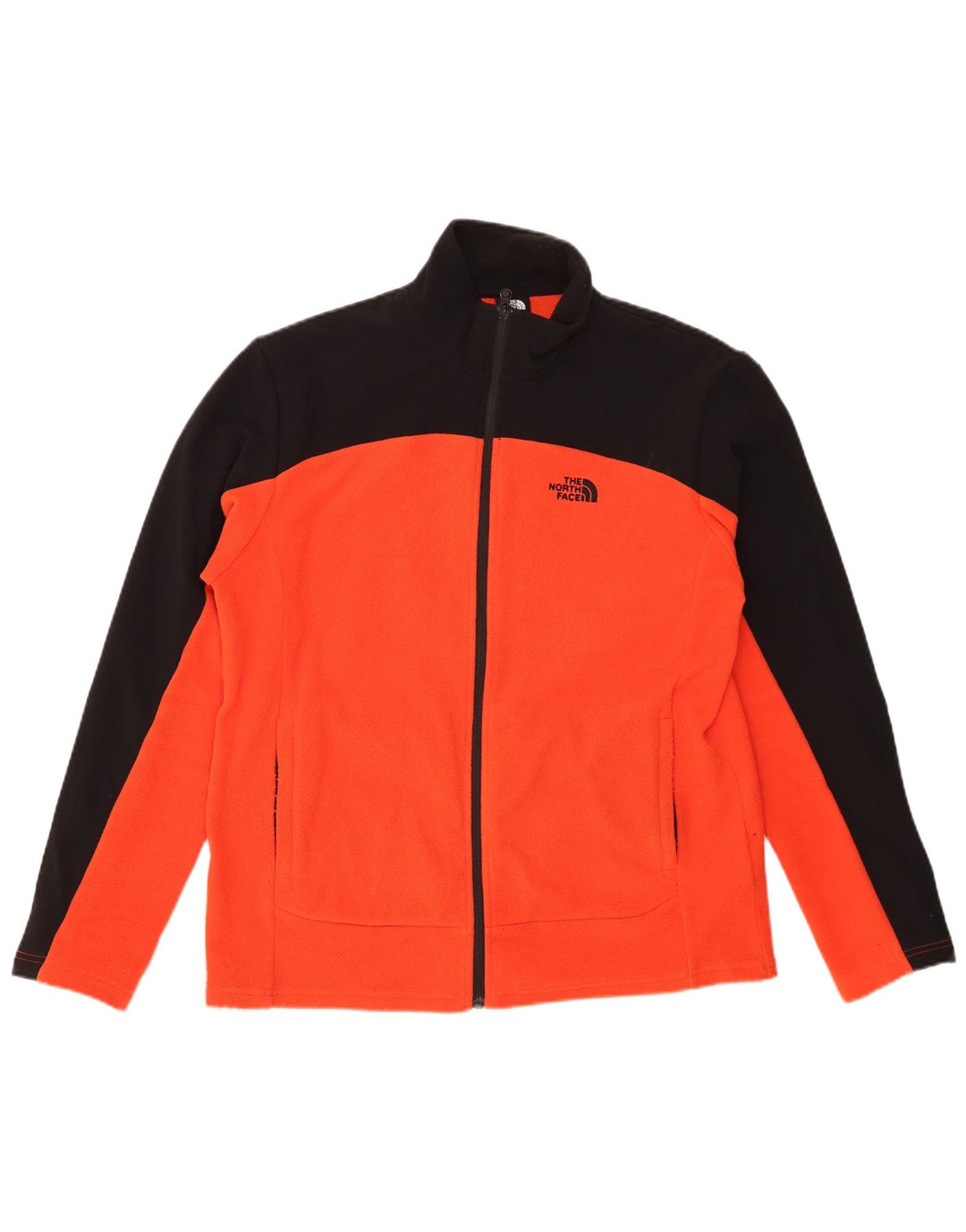 THE NORTH FACE Veste polaire pour homme UK 38 Orange moyen Colourblock
