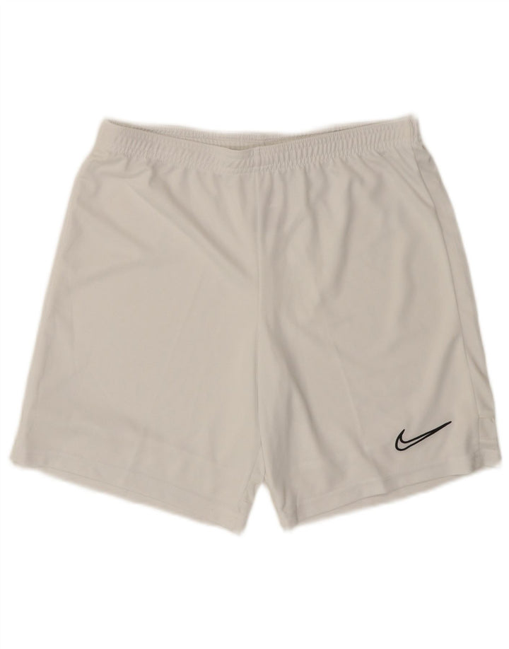 NIKE Short de sport Dri Fit pour homme en polyester blanc moyen