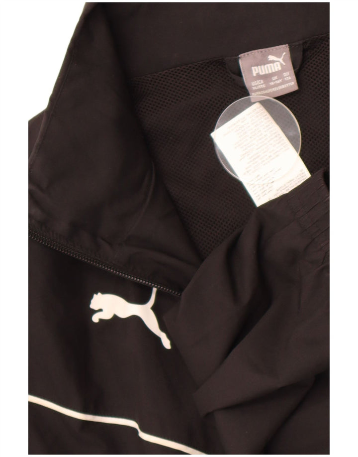 Puma Veste de Survêtement Garçon 15-16 ans Noir Polyester