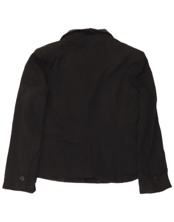Giorgio Armani Veste blazer à 2 boutons pour femme UK 14 Noir moyen