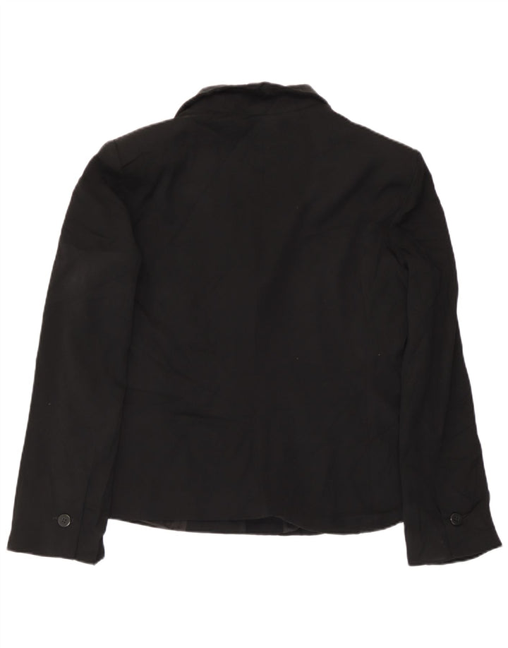 Giorgio Armani Veste blazer à 2 boutons pour femme UK 14 Noir moyen