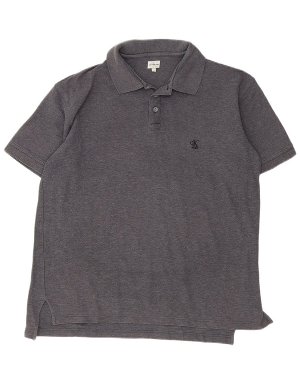 Calvin Klein Jeans Mens Polo Shirt XL Grey