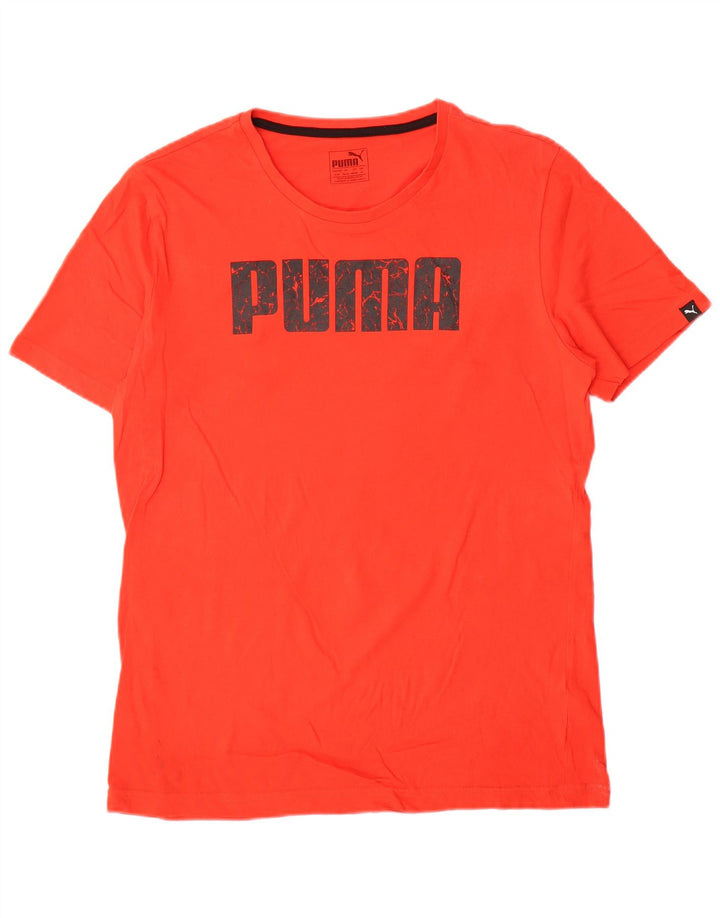 Puma T-Shirt Graphic Homme Rouge Moyen Coton