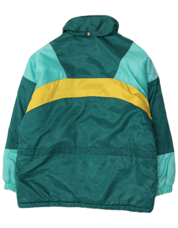 Brugi Veste de ski surdimensionnée pour femme UK 14 Polyester color block vert moyen
