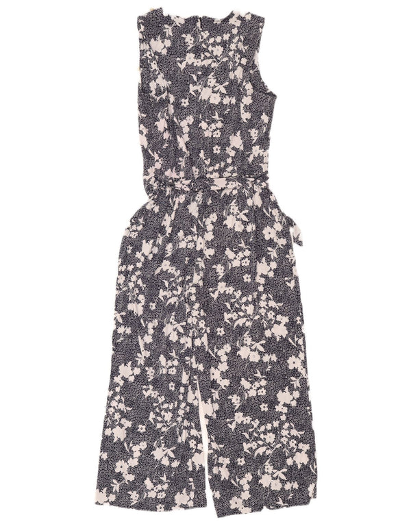 Michael Kors Combinaison sans manches pour femme UK 12 Bleu marine moyen floral