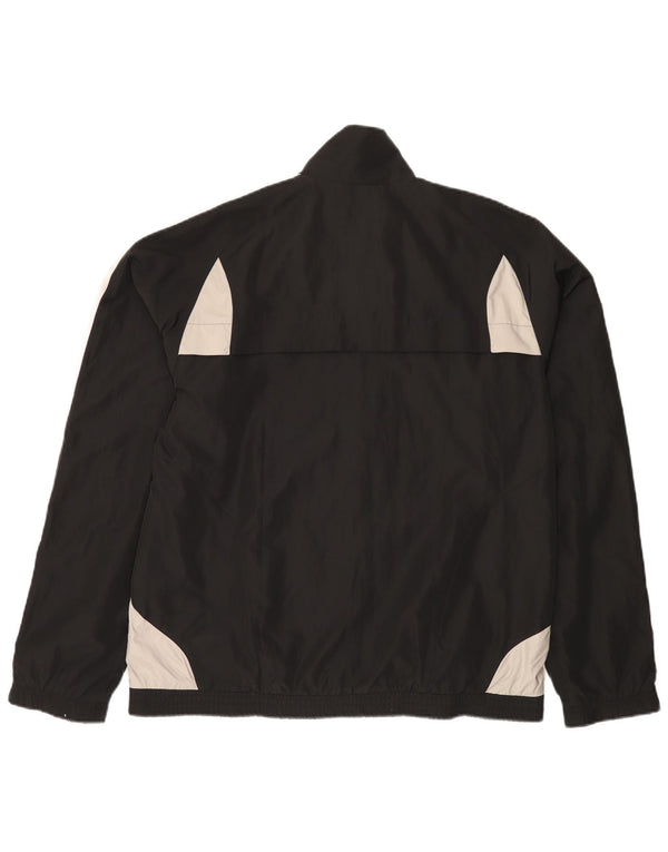 Adidas Veste de survêtement pour homme UK 42/44 Large Noir Colourblock Polyester