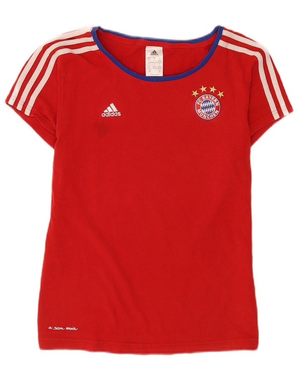 Adidas T-shirt graphique pour femme UK 8/10 Petit rouge Sports