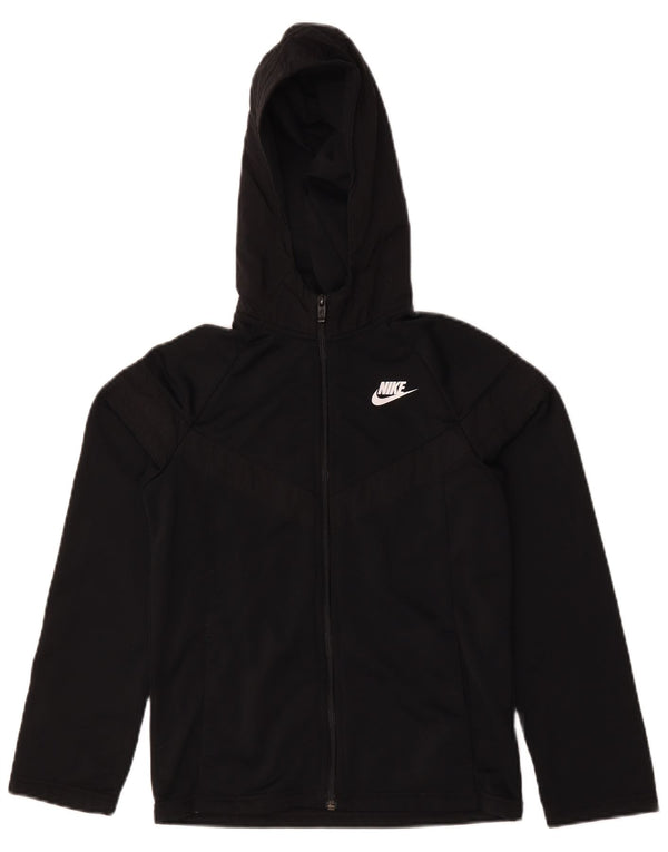 Nike Veste de survêtement à capuche pour fille 12-13 ans Large Noir Polyester