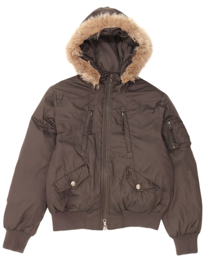 Calvin Klein Veste matelassée à capuche pour homme UK 38 Vert moyen