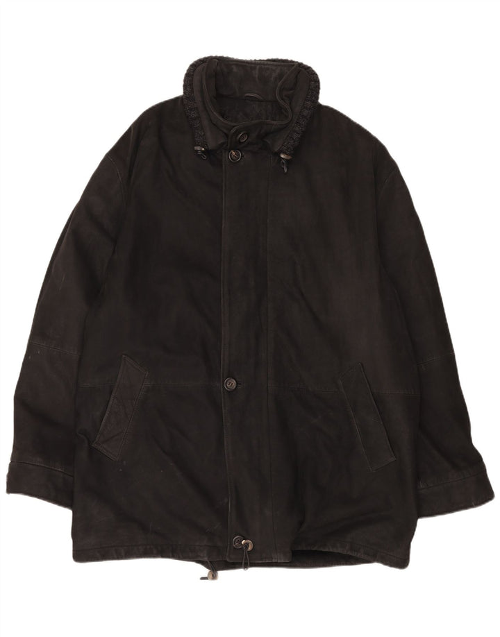 CONBIPEL Manteau en Cuir Homme IT 54 XL Cuir Noir