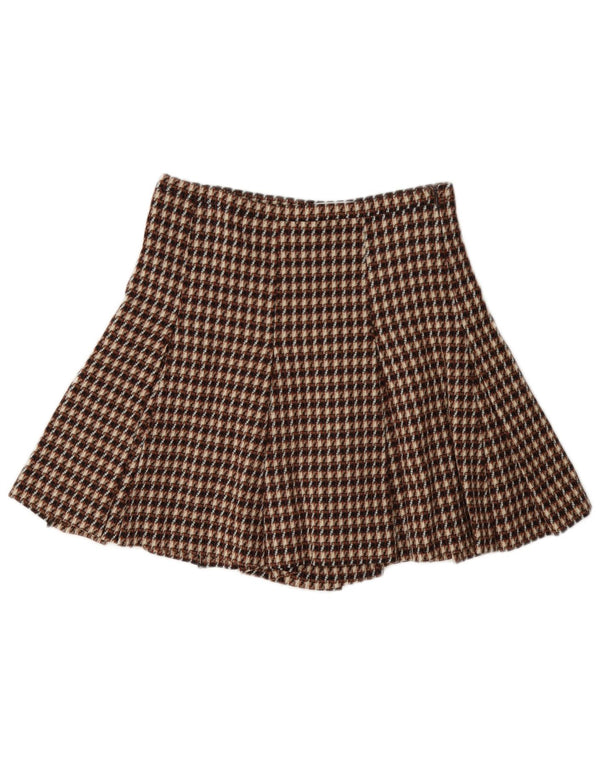 i Blues Short Cullotes pour femme UK 8 Small W27 Laine à carreaux marron