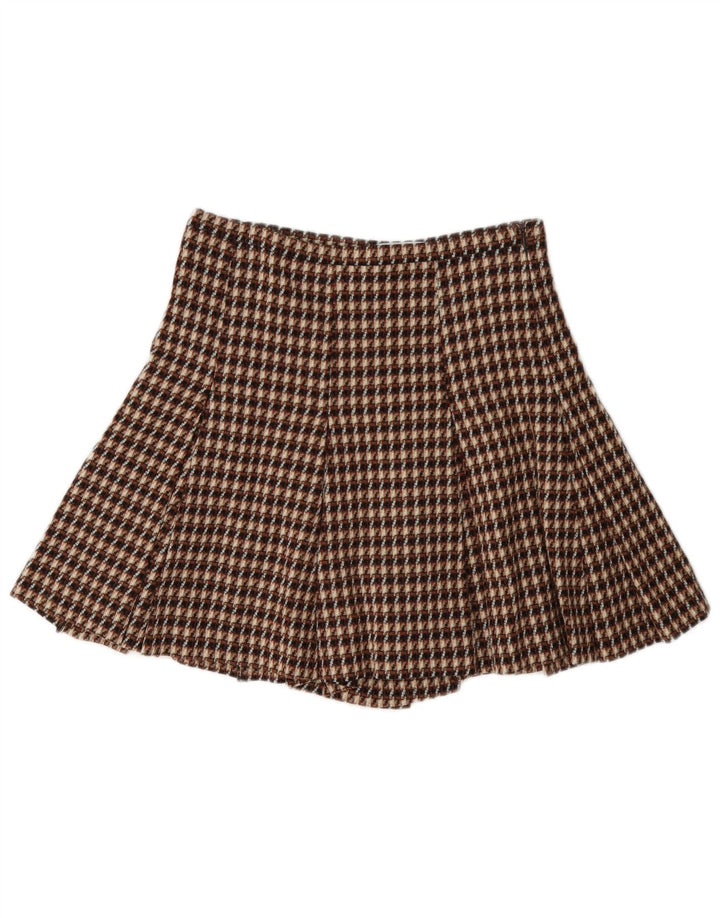 i Blues Short Cullotes pour femme UK 8 Small W27 Laine à carreaux marron