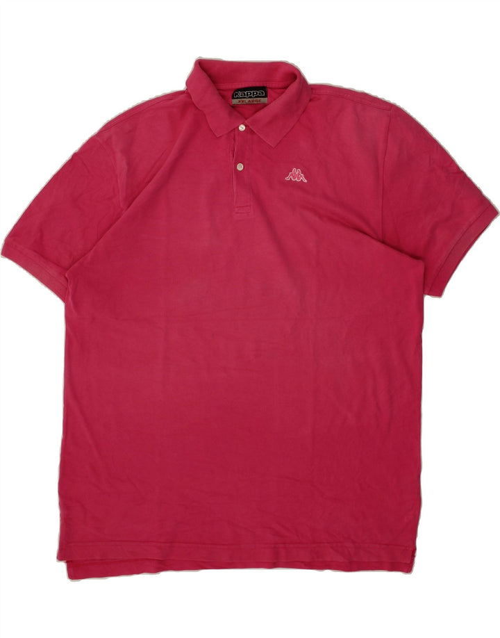 KAPPA Mens Polo Shirt 2XL Pink Cotton Vintage Kappa and Second-Hand Kappa from Messina Hembry 