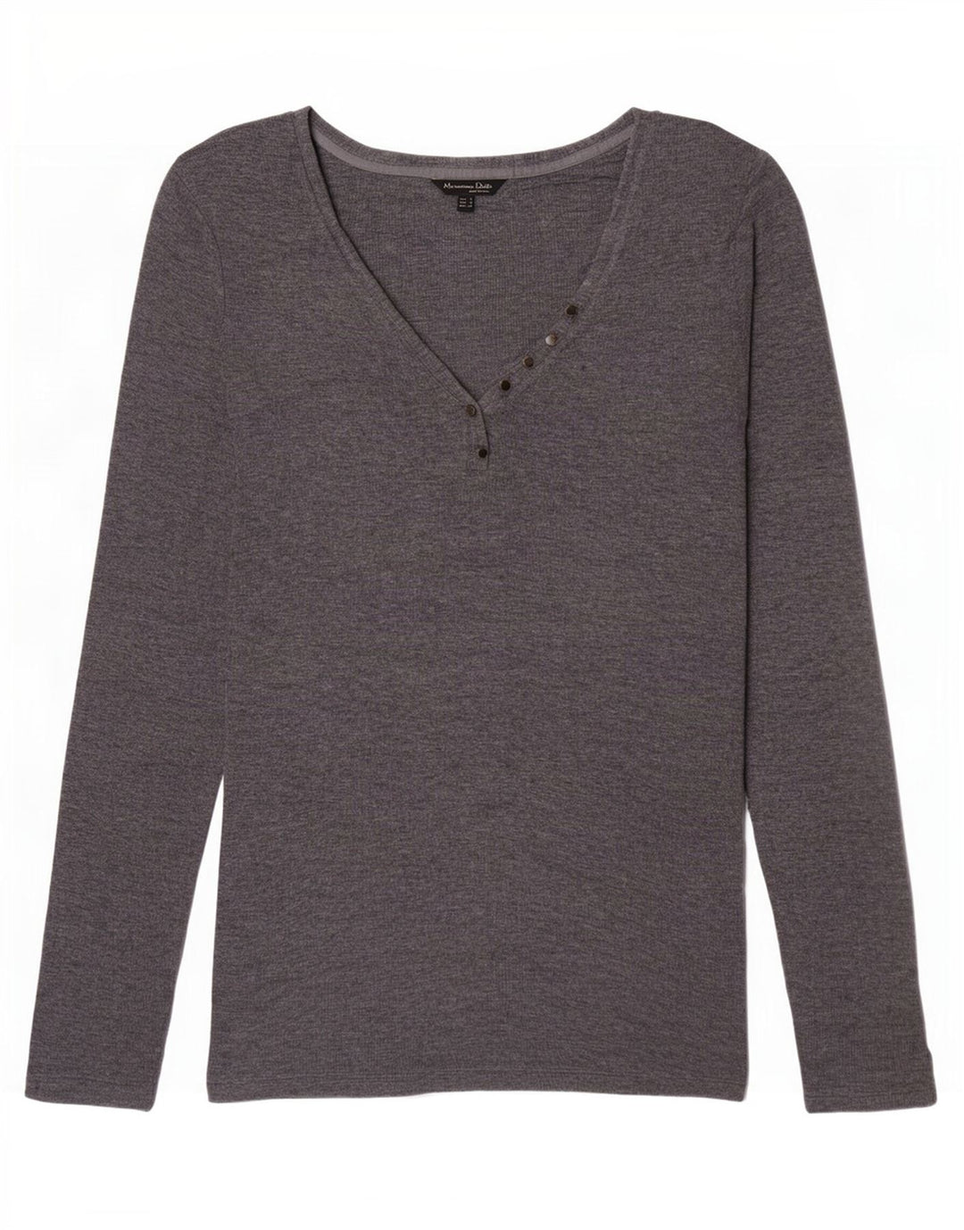 Massimo Dutti Haut à manches longues pour femme UK 10 Small Gris