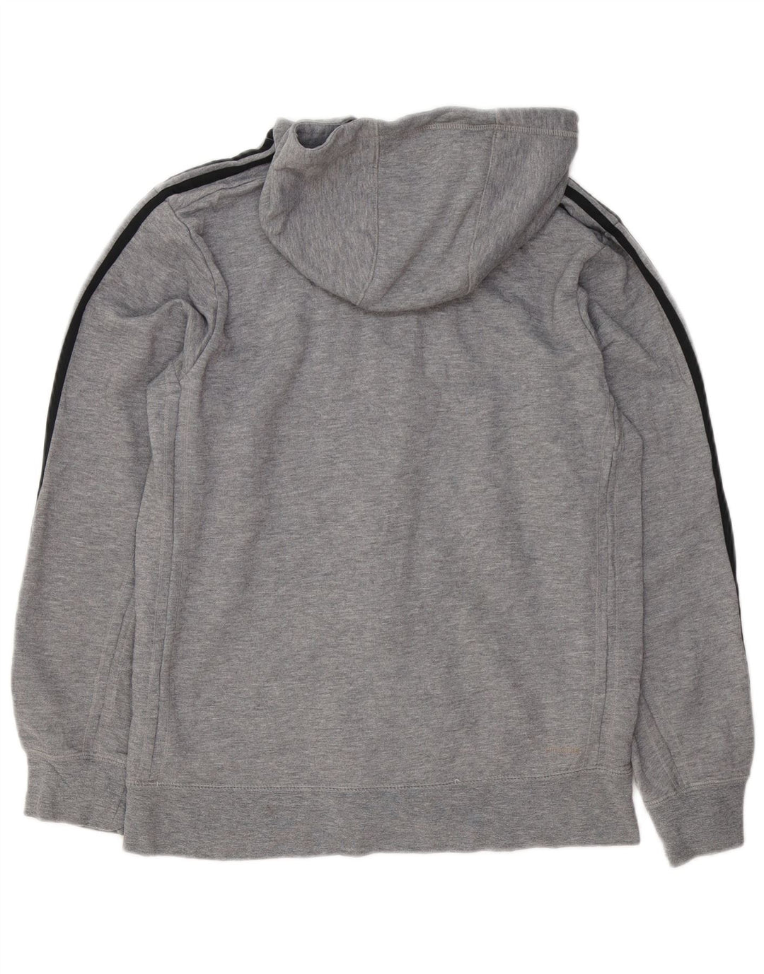 Adidas Pull à capuche zippé pour homme en coton gris moyen
