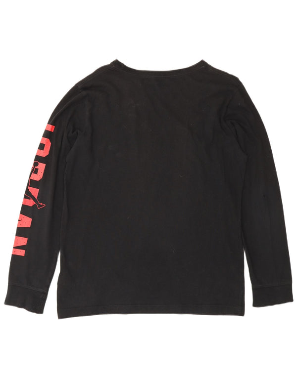 Jordan Haut graphique à manches longues pour garçon 13-14 ans XL Noir Coton