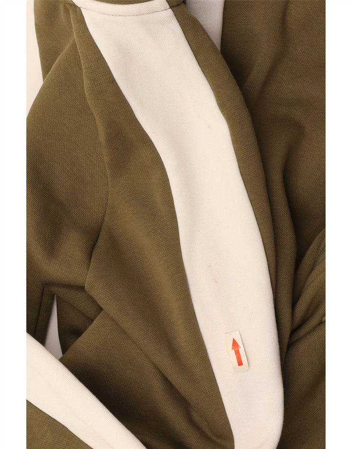 PUMA Veste de survêtement pour homme en coton color block Kaki Taille L