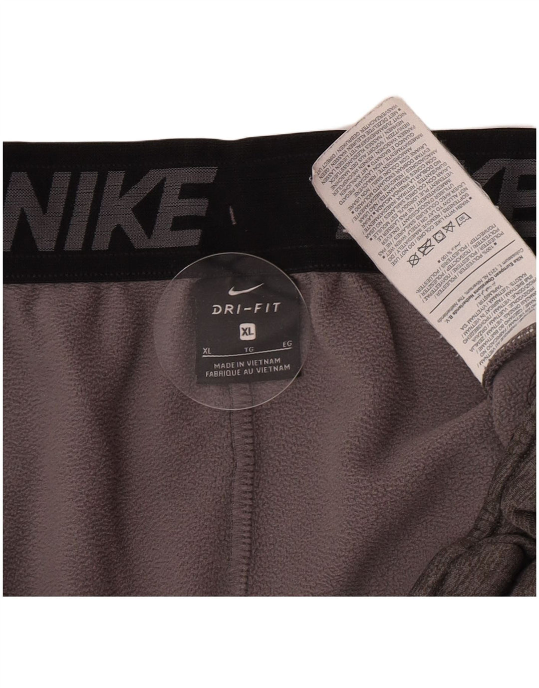 Nike Pantalon de survêtement Dri Fit pour homme XL Gris chiné Polyester