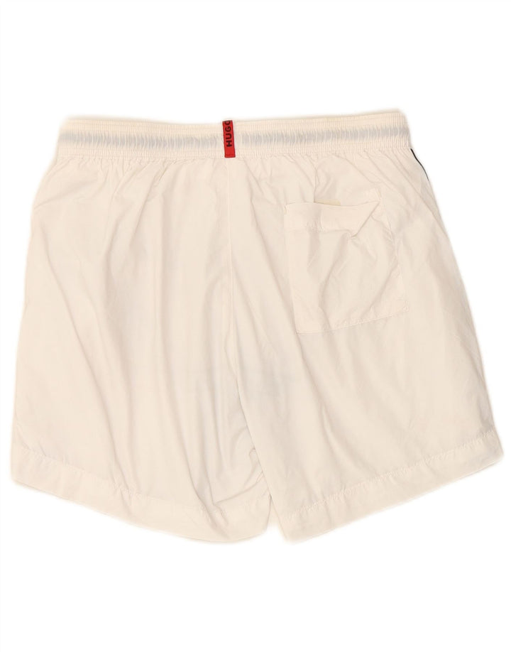 HUGO BOSS Short de bain Small Blanc Polyamide Homme