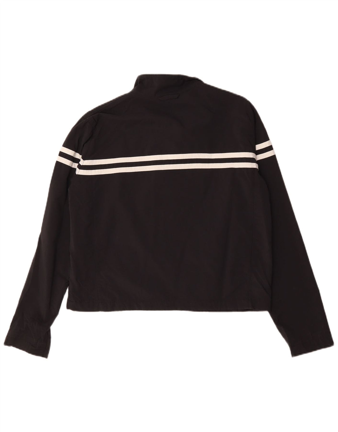 Nike Veste de survêtement courte pour femme US 12/14 Large Noir Rayé