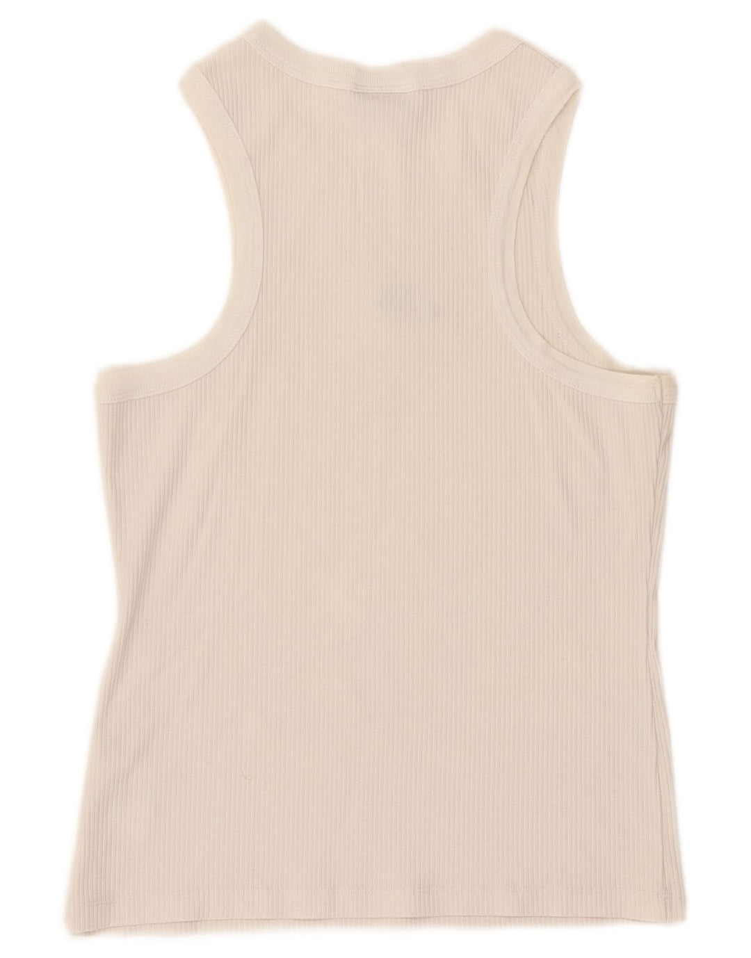 Nike Débardeur Femme UK 12 Coton Blanc Moyen