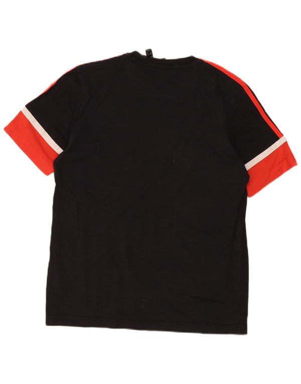 Adidas T-shirt graphique pour hommes, petit, noir, colour block