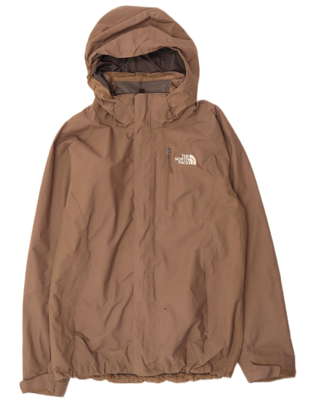 The North Face Veste de pluie à capuche pour homme UK 38 Medium Beige Nylon