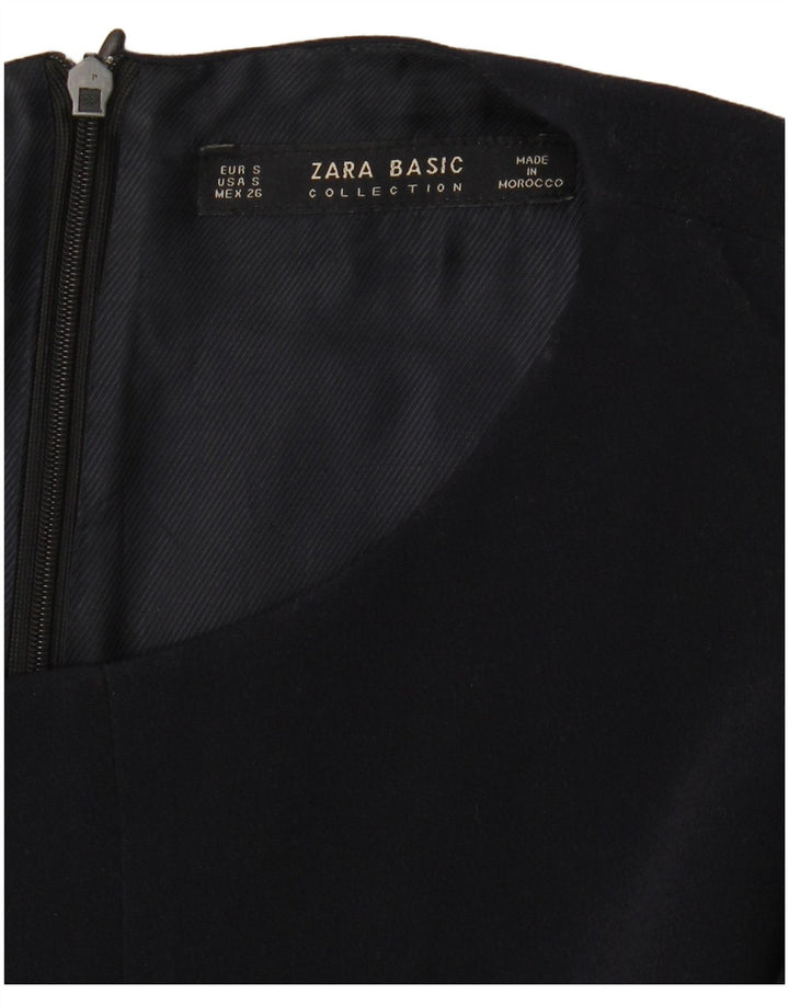 ZARA Combinaison sans manches pour femme UK 8 Small Noir