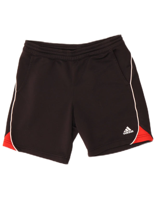 Adidas Garçons Climalite Sport Shorts 9-10 ans Noir Colourblock Polyester