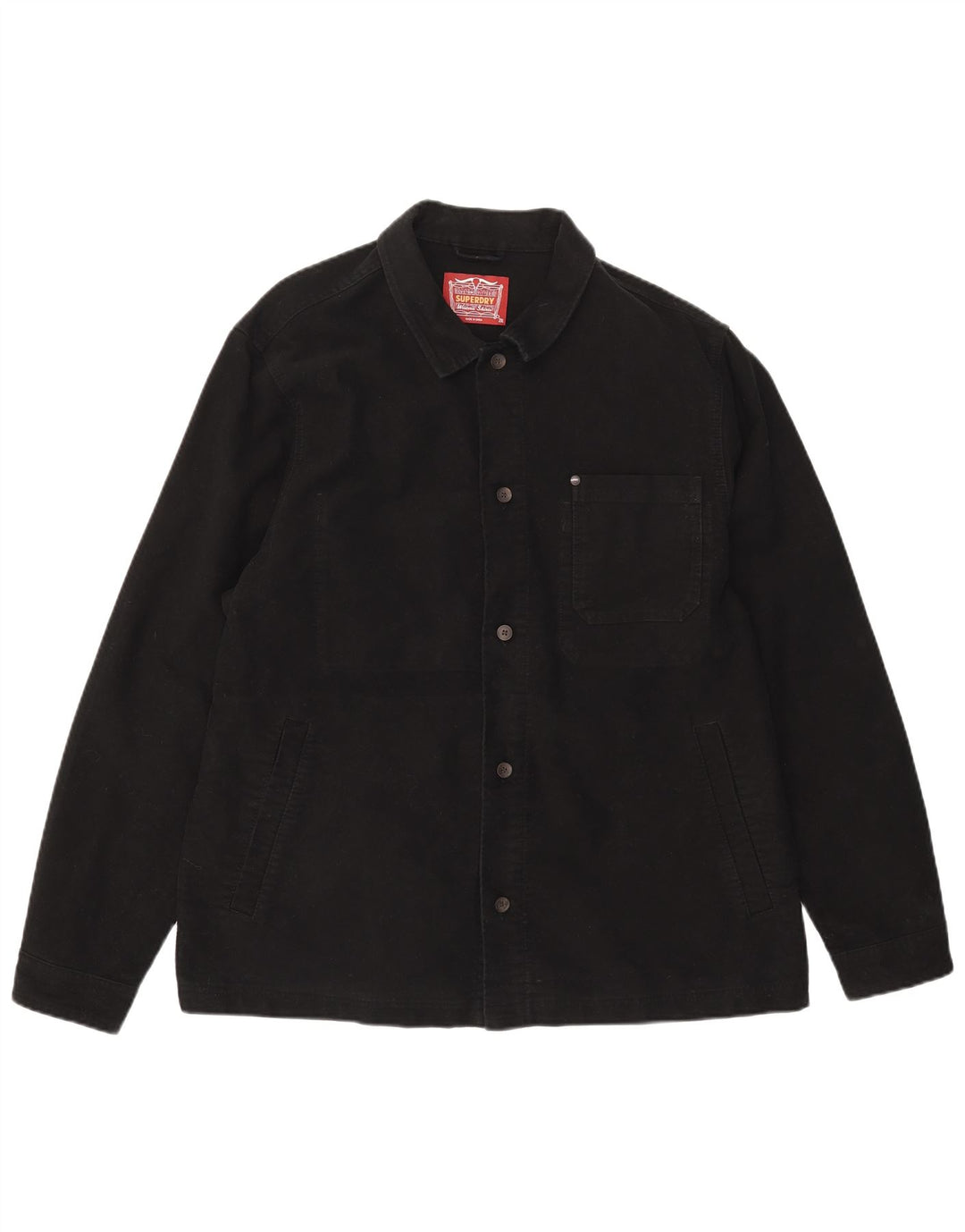 Superdry Chemise en jean 2XL Noir Coton Homme