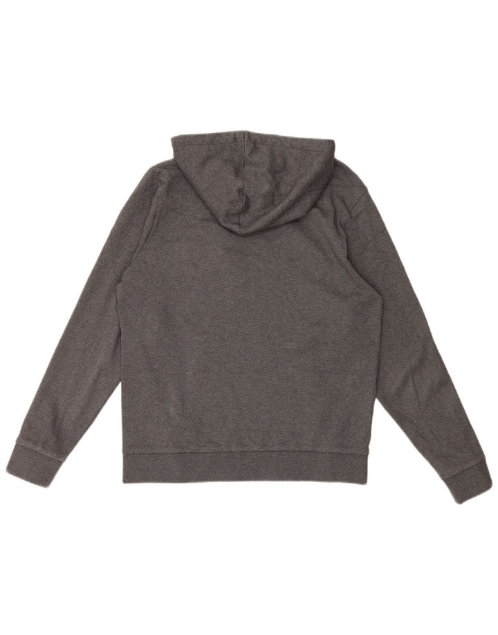 Hugo Boss Pull à capuche graphique en coton gris moyen homme