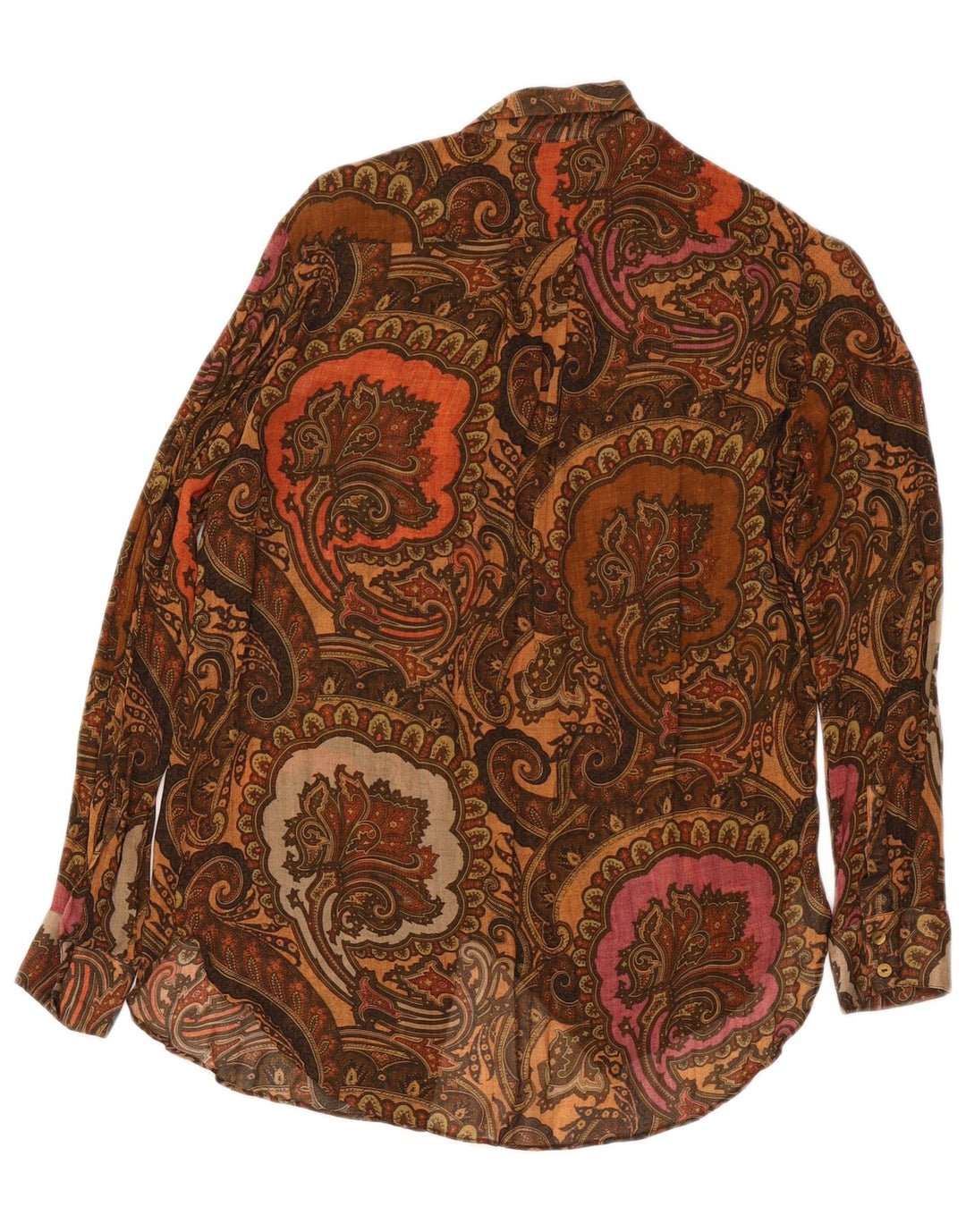 Massimo Dutti Chemise surdimensionnée pour femme EU 34 2XS Marron Paisley