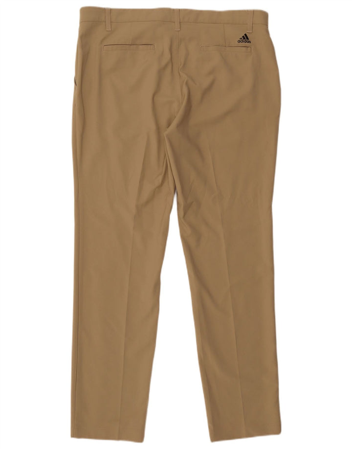 Adidas Pantalon Chino Droit Homme W36 L32 Beige Polyester
