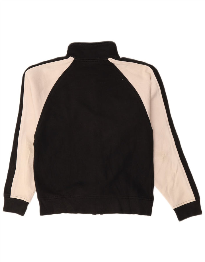Fila Veste de survêtement surdimensionnée pour femme UK 10 Small Noir Colourblock
