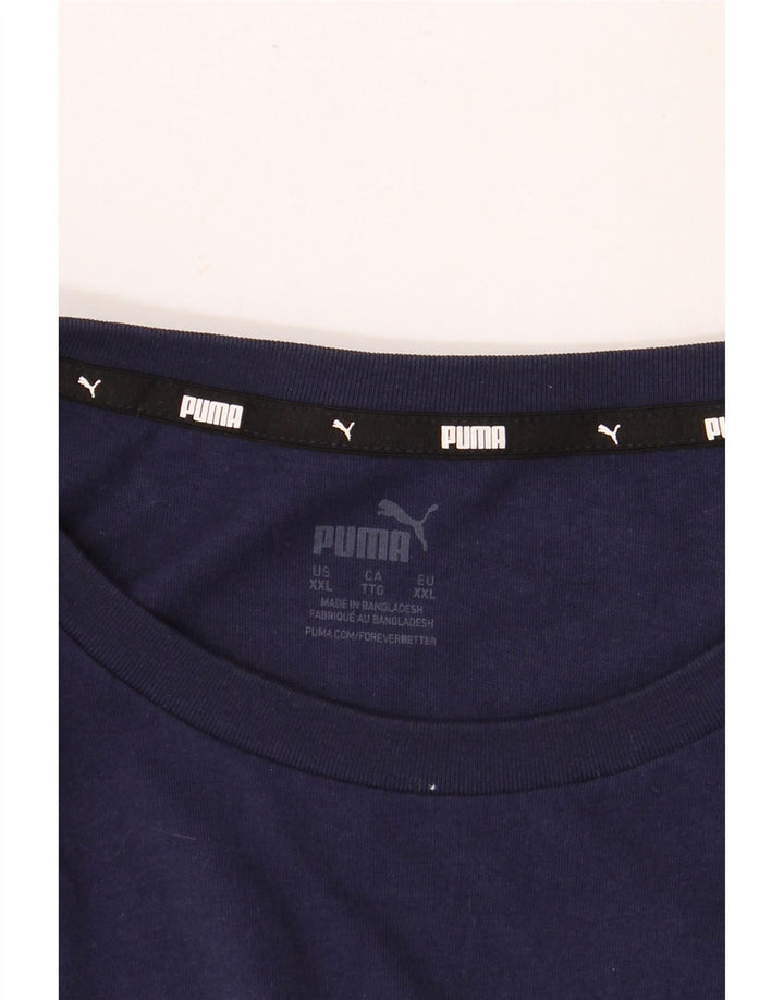 PUMA T-Shirt Graphique Homme 2XL Bleu Marine